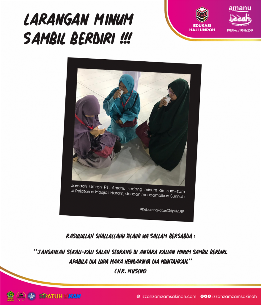 Larangan Rasullullah tentang Minum Berdiri