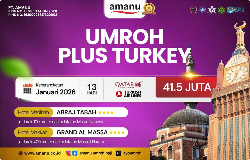 Umroh Plus Turkey 2026 PT Amanu