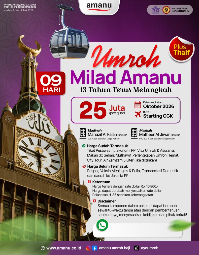 UMROH MILAD 09 HARI 2026