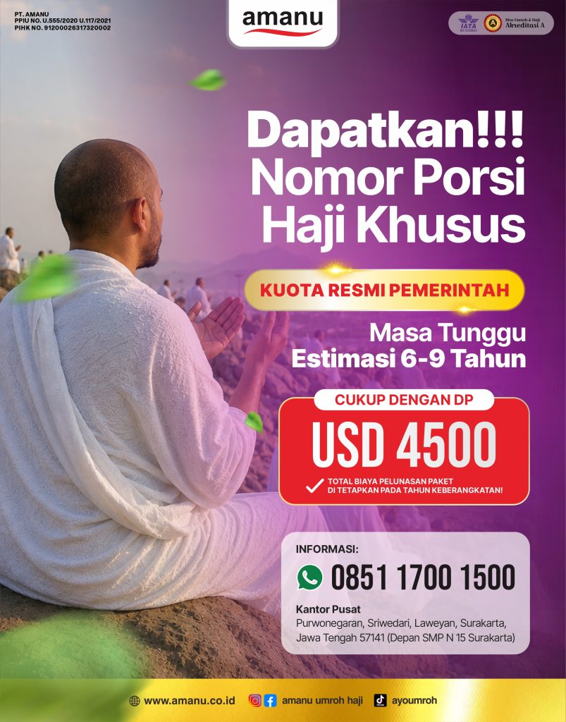 Haji Khusus Kuota Resmi - PT. Amanu