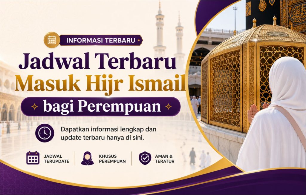 Jadwal Terbaru Masuk Hijr Ismail bagi Perempuan