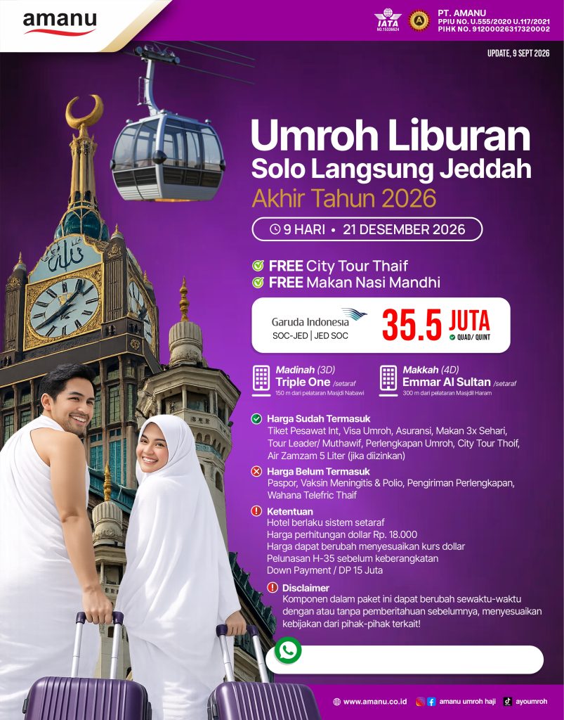 Umroh Liburan Akhir Tahun 2026