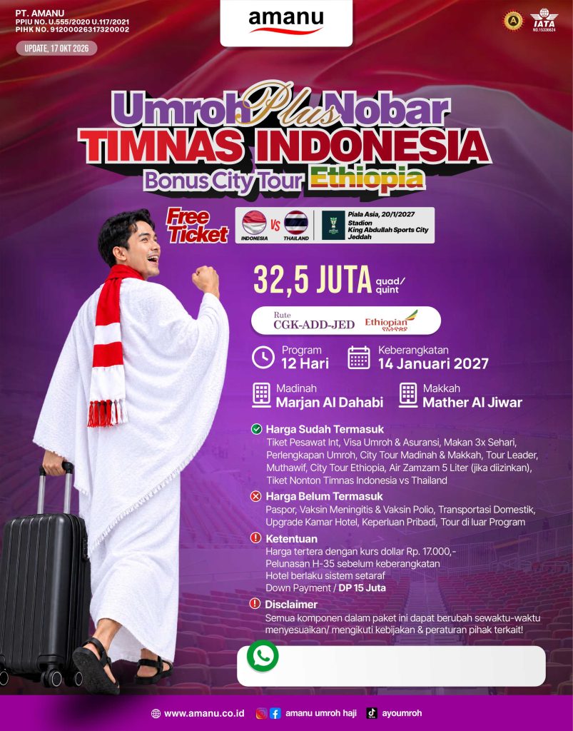 UMROH 12 HARI PLUS NOBAR TIMNAS