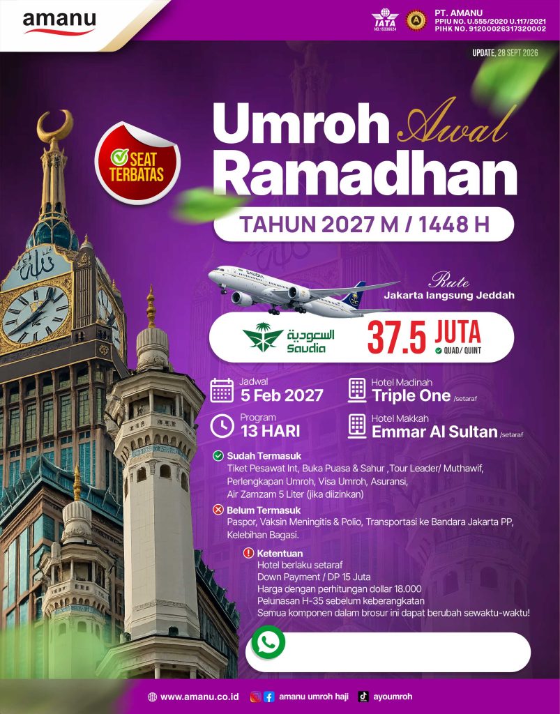 UMROH AWAL RAMADHAN 2027